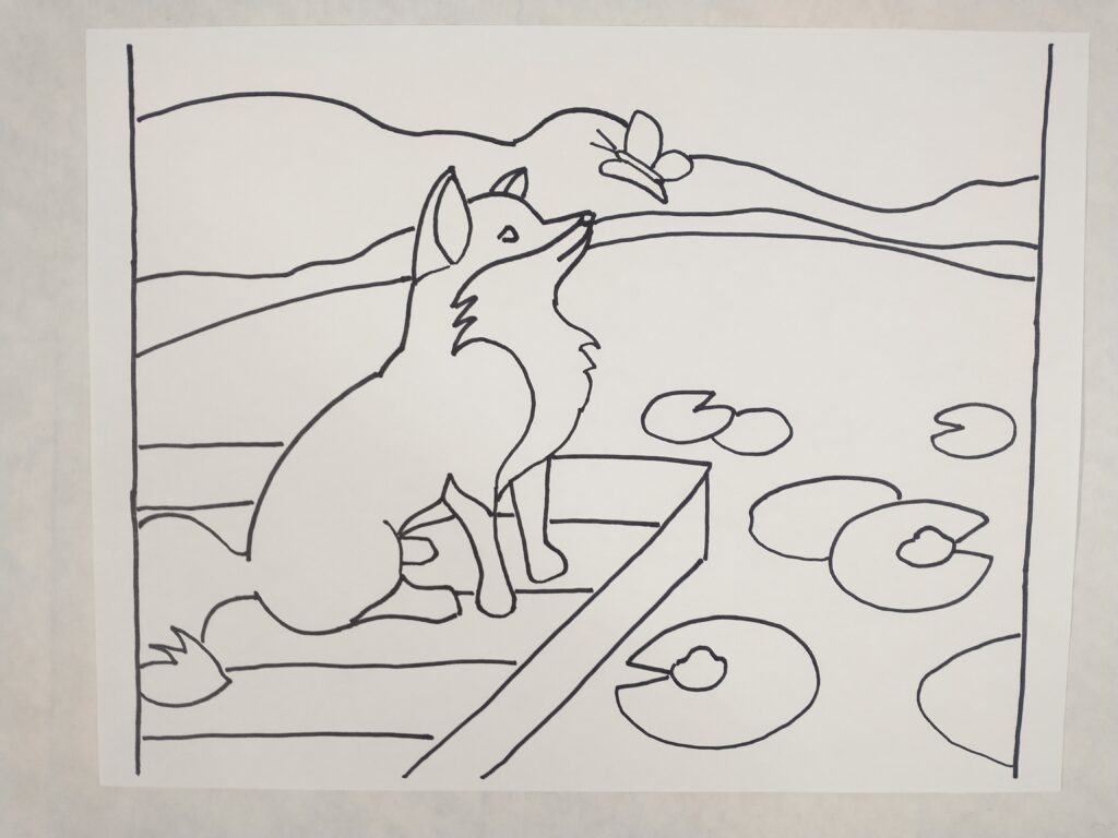 fox pond cartoon