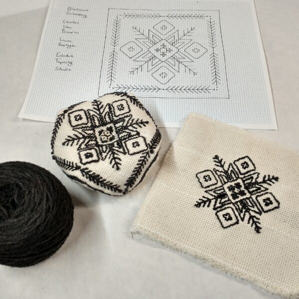 blackwork biscornu
