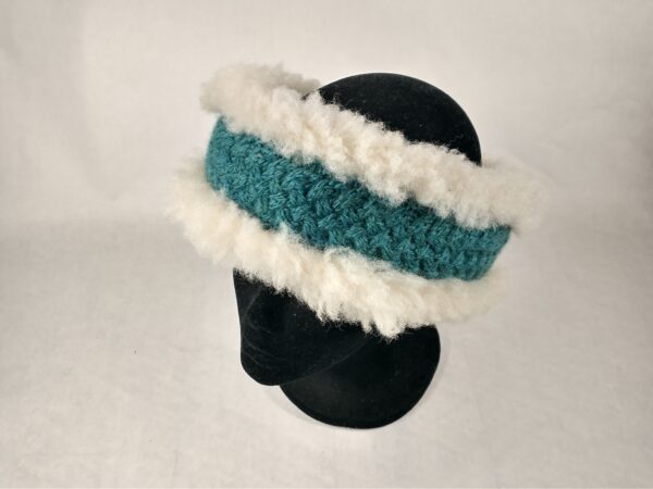 braided sheepskin headband