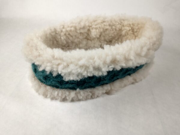 honeycomb sheepskin headband