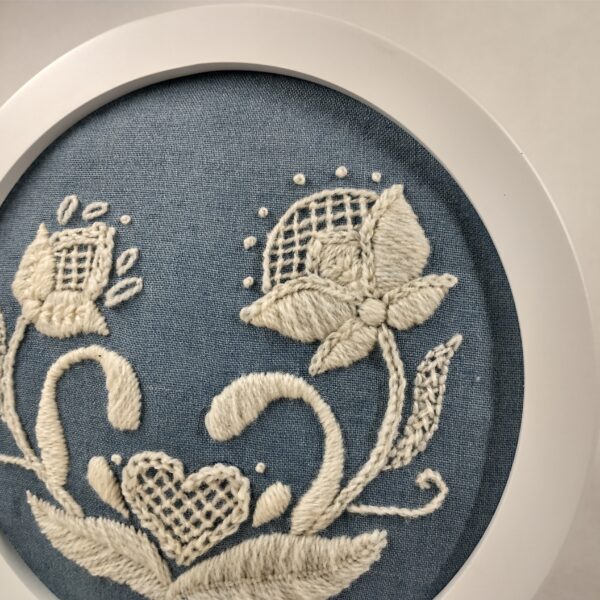wool embroidery angle