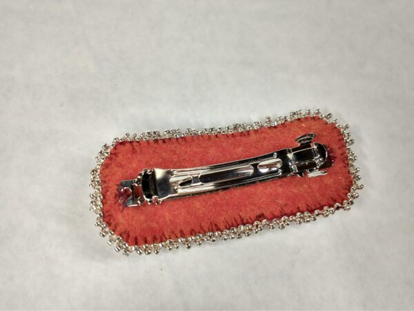 red barrette back