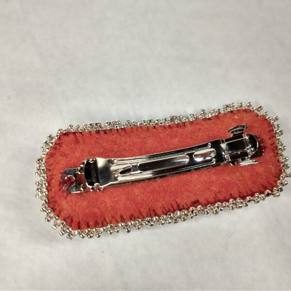 red barrette back