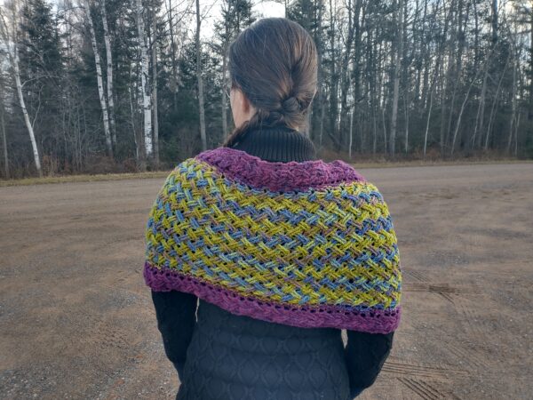 crocus cabled wrap back