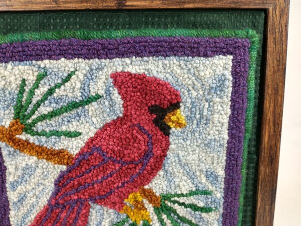 framed cardinal detail