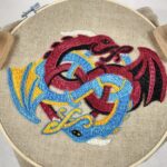 bayeux stitch dragons