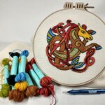 seahorse embroidery project