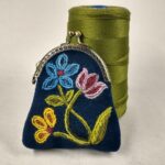floral coin purse