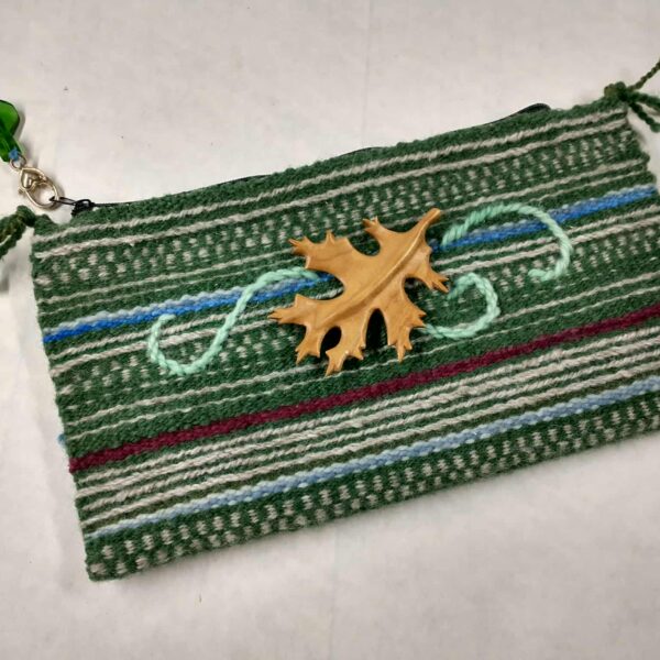 pouch with leaf