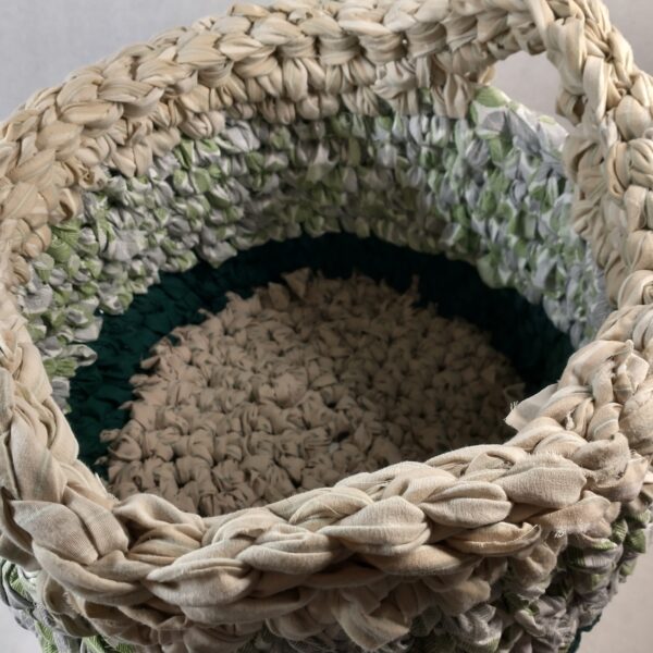 green basket inside
