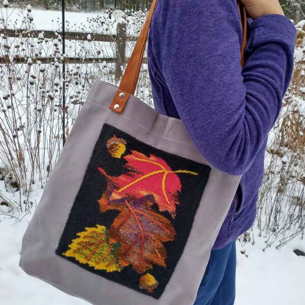 autumn leaves tote