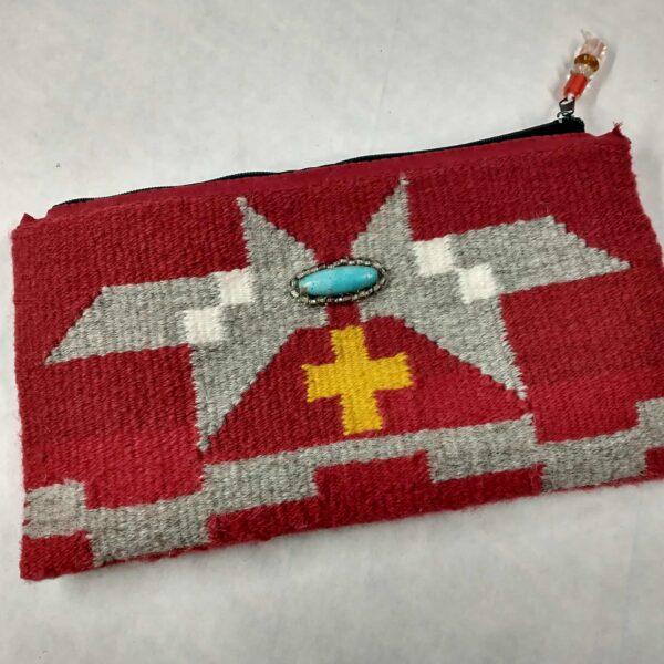 red zippered bag