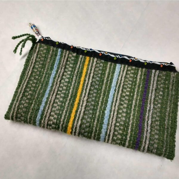 tapestry zippered bag