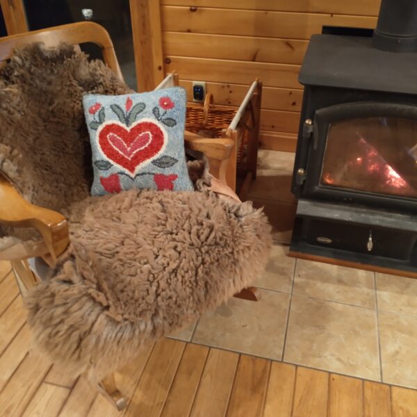 gray brown mottled on chair