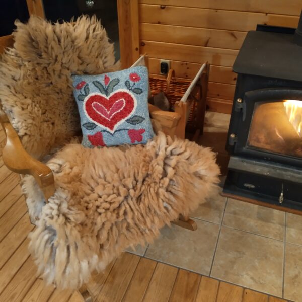 tan lofty kink on chair