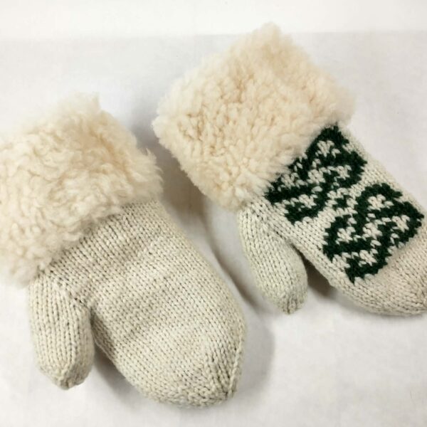 green knot front and back