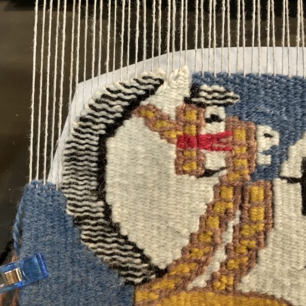 fjord horse tapestry detail