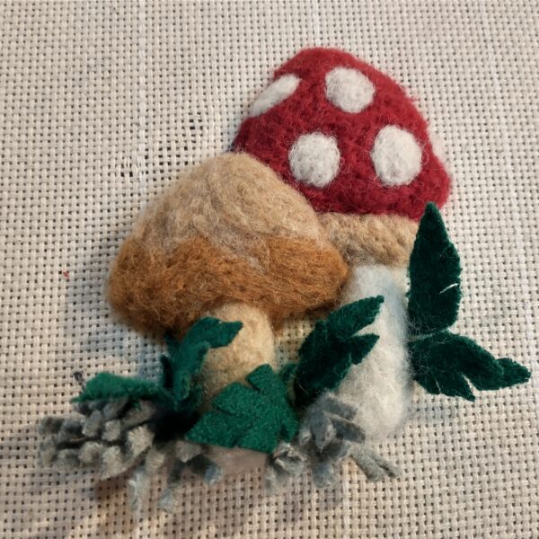 felted and proddy mushrooms