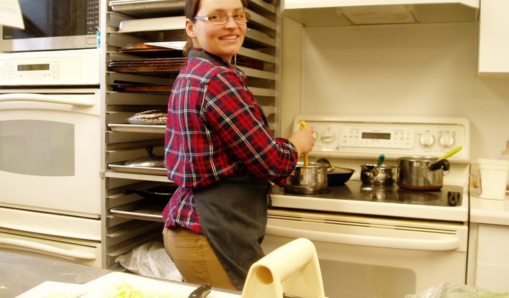 Chef Kara cooking